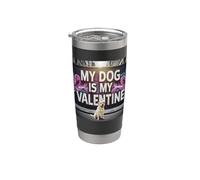 Il mio cane è il mio Valentine Labrador Retriever Street Graffiti Bicchiere termico in acciaio inox doppia parete