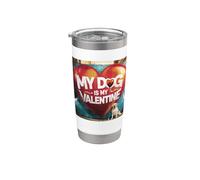 Il mio cane è il mio Valentine Labrador Retriever Street Graffiti Bicchiere termico in acciaio inox doppia parete
