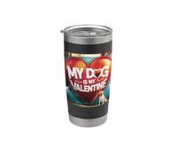 Il mio cane è il mio Valentine Labrador Retriever Street Graffiti Bicchiere termico in acciaio inox doppia parete