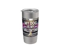 Il mio cane è il mio Valentine Labrador Retriever Street Graffiti Bicchiere termico in acciaio inox doppia parete