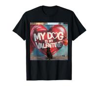 Il Mio Cane è Il Mio Valentine Labrador Retriever Street Graffiti Maglietta
