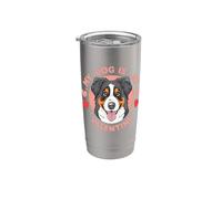 Il mio cane è la mia montagna bernese di San Valentino. Paw Lover Bicchiere termico in acciaio inox doppia parete