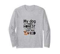 Il Mio Cane è più onesto di Tuo Figlio Maglia a Manica