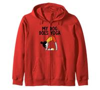 Il Mio Cane Fa Yoga Felpa con Cappuccio