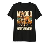 Il Mio Cane ha più miglia di Sentiero del Tuo Cane Maglietta Premium