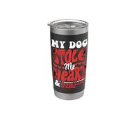 Il mio cane ha rubato il mio cuore non l'ha mai restituito Bicchiere termico in acciaio inox doppia parete