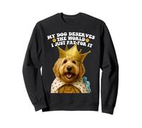 Il mio cane merita il mondo Goldendoodle Puppy Lover Pup Felpa
