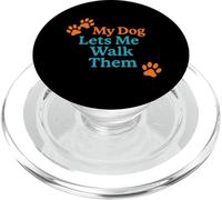 Il mio cane mi fa camminare con loro - Divertente umorismo da compagnia PopSockets PopGrip per MagSafe