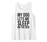 Il Mio Cane Mi Fa Dormire sul Letto Cane Divertente Proprietario Canotta