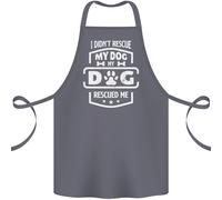 Il Mio Cane Mi Ha Salvato Divertente Grembiule In Cotone 100% Biologico