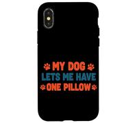 Il mio cane mi lascia avere un cuscino Pet Humor Custodia per iPhone X/XS