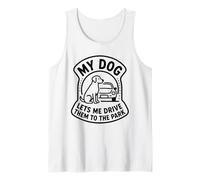 Il Mio Cane Mi Lascia Guidare al Parco Funny Pet Humor Canotta