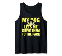 Il Mio Cane Mi Lascia Guidare al Parco Funny Pet Humor Canotta