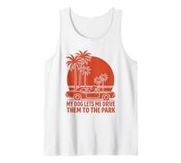 Il Mio Cane Mi Lascia Guidare al Parco Funny Pet Humor Canotta