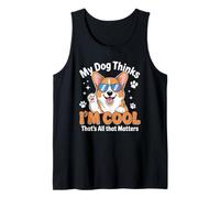 Il mio cane pensa che io sia cool per gli amanti dei cani Canotta