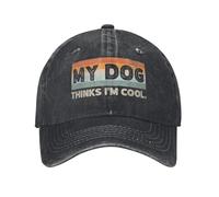 Il Mio Cane Pensa Che io Sia Figo Divertente Amante dei Cani Genitore di Animali Domestici Amante dei Cani T-Shirt Uomo Umorismo Magliette Magliette a Maniche Corte Abbigliamento Taglie Forti