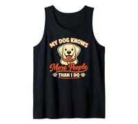 Il Mio Cane sa più Persone di Me, Labrador Divertente Canotta