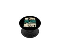 Il mio cardio sta camminando verso la crociera a buffet PopSockets PopGrip Adesivo