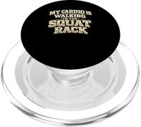 Il mio cardio sta camminando verso lo squat rack, divertente PopSockets PopGrip per MagSafe