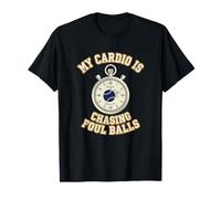 Il Mio Cardio Sta inseguendo Le Palle fallo Giocatore di Baseball Maglietta