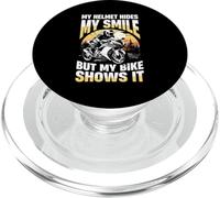 Il mio casco nasconde il mio sorriso ma la mia bici lo mostra PopSockets PopGrip per MagSafe
