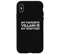Il mio cattivo preferito è mio fratello fratelli divertenti fratelli Custodia per iPhone X/XS