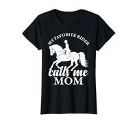 Il Mio Cavaliere Preferito Mi Chiama Mamma Divertente Cavallo equestre Mamma Maglietta
