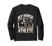 Il mio cavallo è il vero atleta equestre Maglia a Manica
