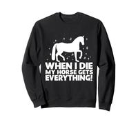 Il mio cavallo ottiene tutto per gli equestari e gli amanti dei cavalli Felpa