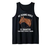 Il mio cavallo reining è più intelligente della maggior parte delle persone che conosco Canotta