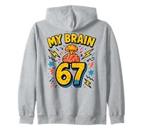 Il Mio Cervello 67 - Funny Six Seven Meme Felpa con Cappuccio