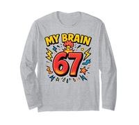 Il Mio Cervello 67 - Funny Six Seven Meme Maglia a Manica
