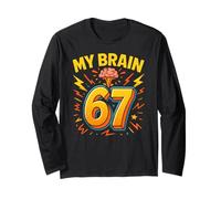 Il Mio Cervello 67 - Funny Six Seven Meme Maglia a Manica