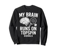 Il Mio Cervello corre su segnali Topspin Padel Felpa