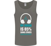Il Mio Cervello È 85% Testo Canzone Musica Amante Uomo Canotta Maglia