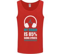 Il Mio Cervello È 85% Testo Canzone Musica Amante Uomo Canotta Maglia