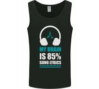 Il Mio Cervello È 85% Testo Canzone Musica Amante Uomo Canotta Maglia
