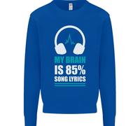 Il Mio Cervello È 85% Testo Della Canzone Musica Amante Uomo Felpa Maglione