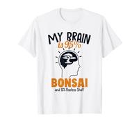 Il Mio Cervello è al 95% Bonsai Penjing Bonsai da Interno Maglietta