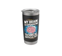 Il mio cervello ha difficoltà tecniche Consapevolezza del Parkinson Bicchiere termico in acciaio inox doppia parete