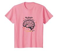 Il Mio Cervello ha troppe schede Aperte Maglietta, Bambini, Rosa, 6 Anni