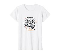 Il Mio Cervello ha troppe schede Aperte Maglietta, Donna, Bianco, M