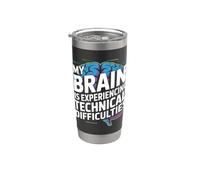 Il mio cervello sta vivendo difficoltà tecniche Bicchiere termico in acciaio inox doppia parete