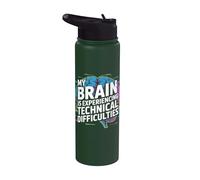 Il mio cervello sta vivendo difficoltà tecniche Stainless Steel Insulated Water Bottle