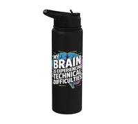 Il mio cervello sta vivendo difficoltà tecniche Stainless Steel Insulated Water Bottle