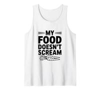 Il Mio Cibo Non urla - Umorismo Divertente per i Diritti degli Animali Canotta