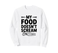Il Mio Cibo Non urla - Umorismo Divertente per i Diritti degli Animali Felpa