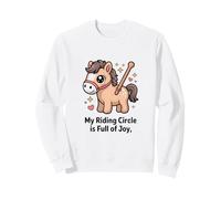 Il Mio circolo ippico è Pieno di Gioia Cute Pony Felpa