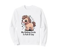Il Mio circolo ippico è Pieno di Gioia Cute Pony Felpa