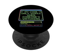 Il mio codice funziona quando qualcuno guarda un meme di ingegneria PopSockets PopGrip Adesivo